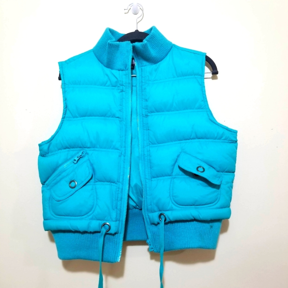 Denim Co puffer vest